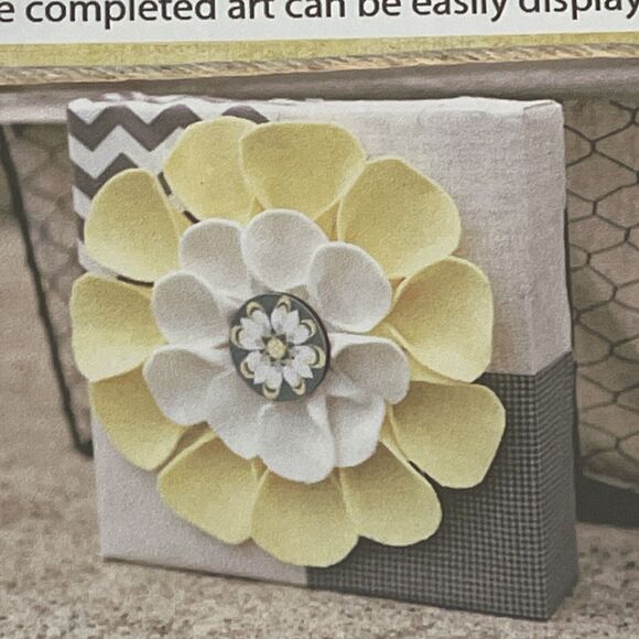 ADORNit Fabric Wrap Frame Kit - Cut & Sew Fabric Art Project - Finished size 8" - Picture 9 of 10